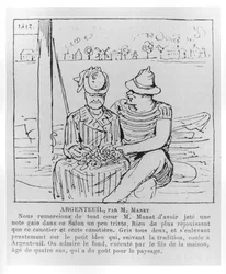 Argenteuil door Monsieur Manet, karikatuur uit 